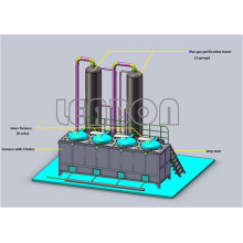 Venda quente De Madeira Vara Charring Furnace Made in China